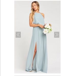 Show Me Your Mumu Heather Halter Silver Sage XS